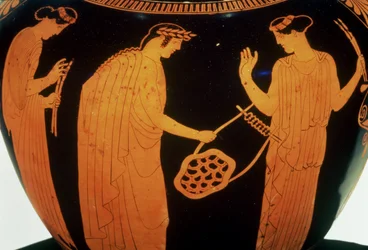 Attic red-figure hydria decorated with the story of Thamyris, the Thracian Bard, c.440-420 BC